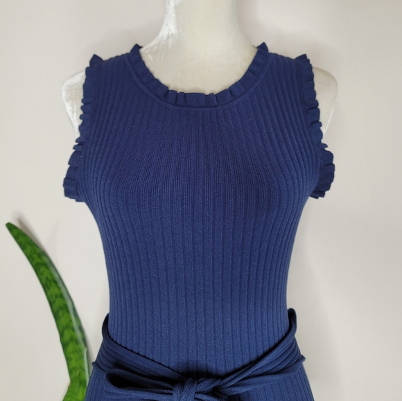 Milly Ruffle Tie Front Shell Top - Picture 2 of 11